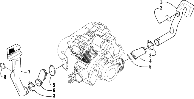 CASE/BELT COOLING ASSEMBLY