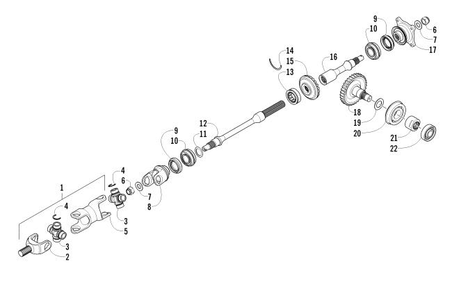 SECONDARY DRIVE ASSEMBLY