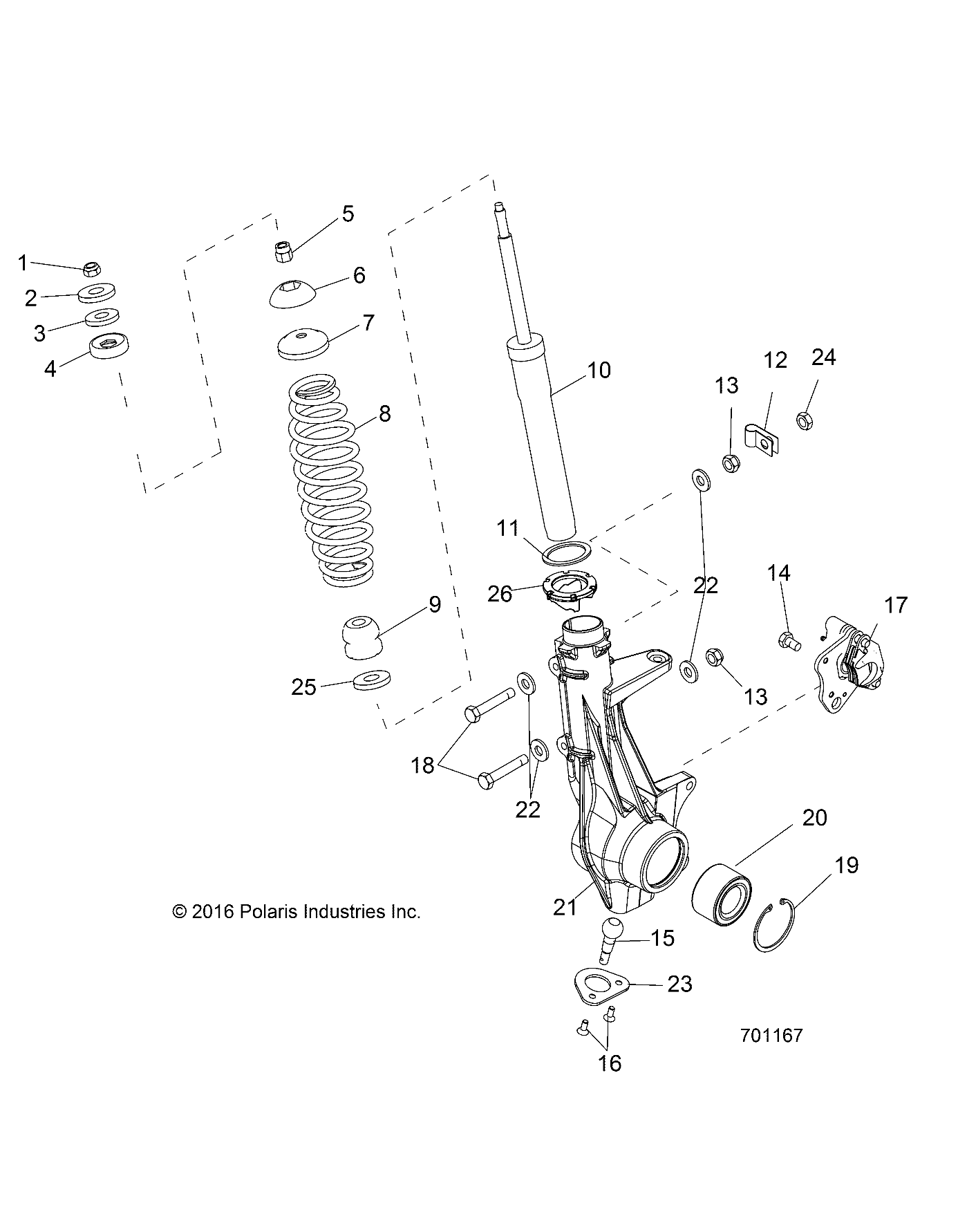 SUSPENSION, FRONT STRUT - R20MAA57L7 (701167)