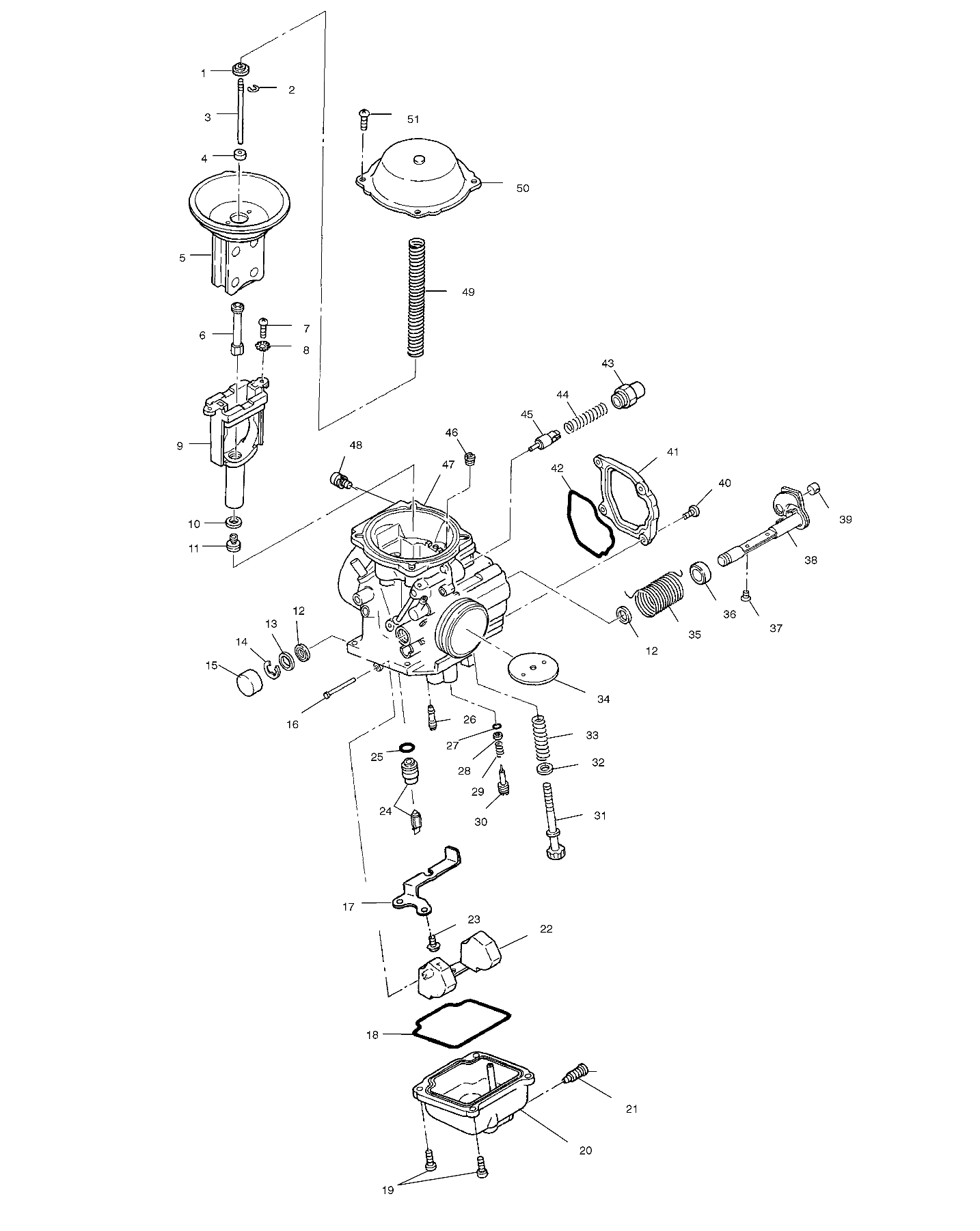 CARBURETOR - A01CD32AA (4964026402D013)