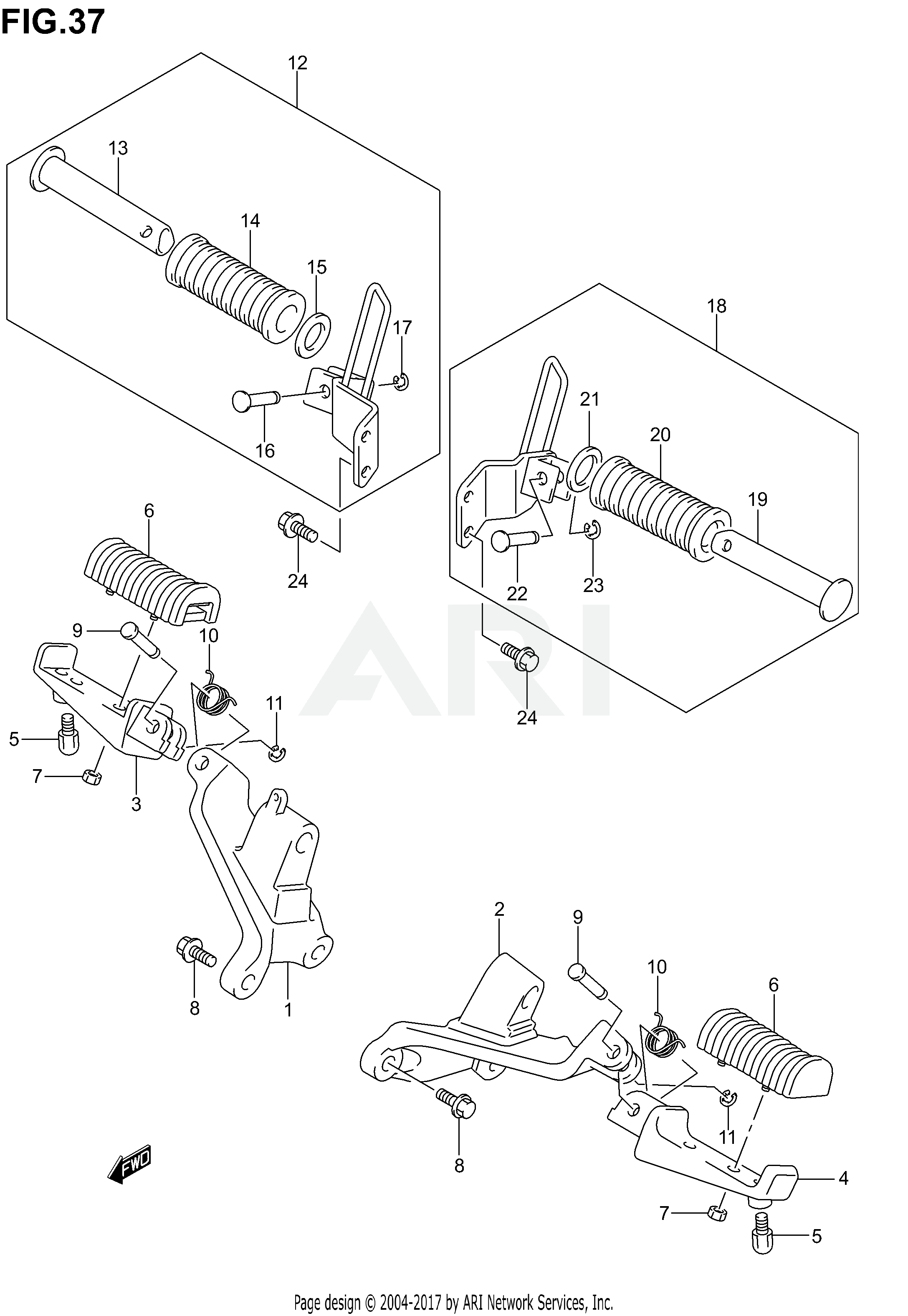 FOOTREST (MODEL K1/K2/K3/K4)