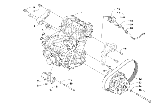 ENGINE AND RELATED PARTS