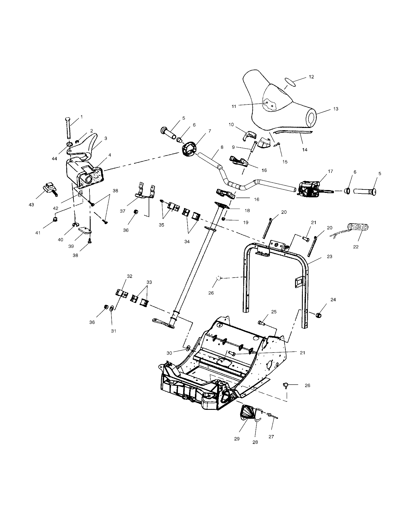 STEERING/HANDLEBAR - S02NT7DS (4970727072B03)