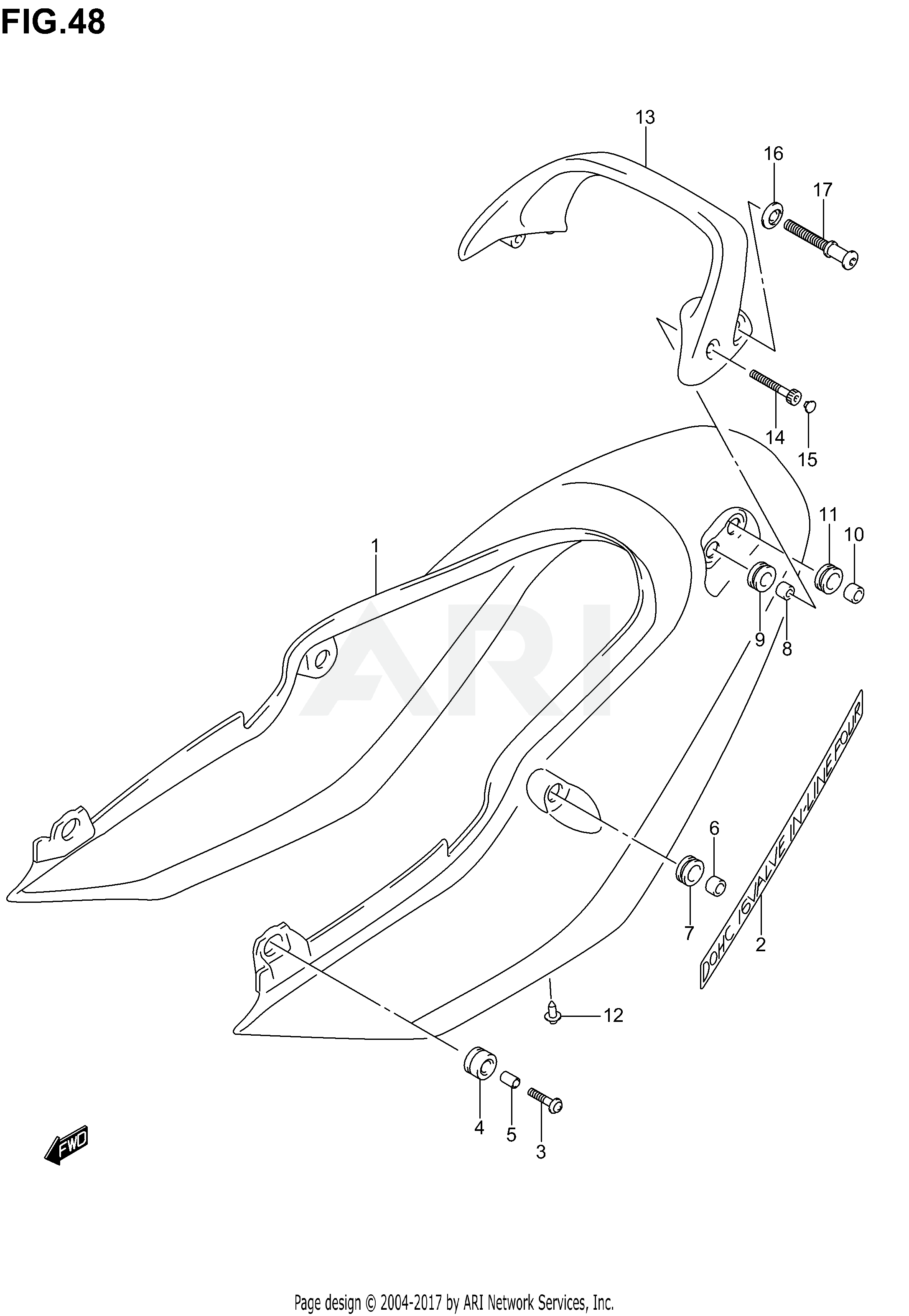 SEAT TAIL COVER (GSF1200SK1)