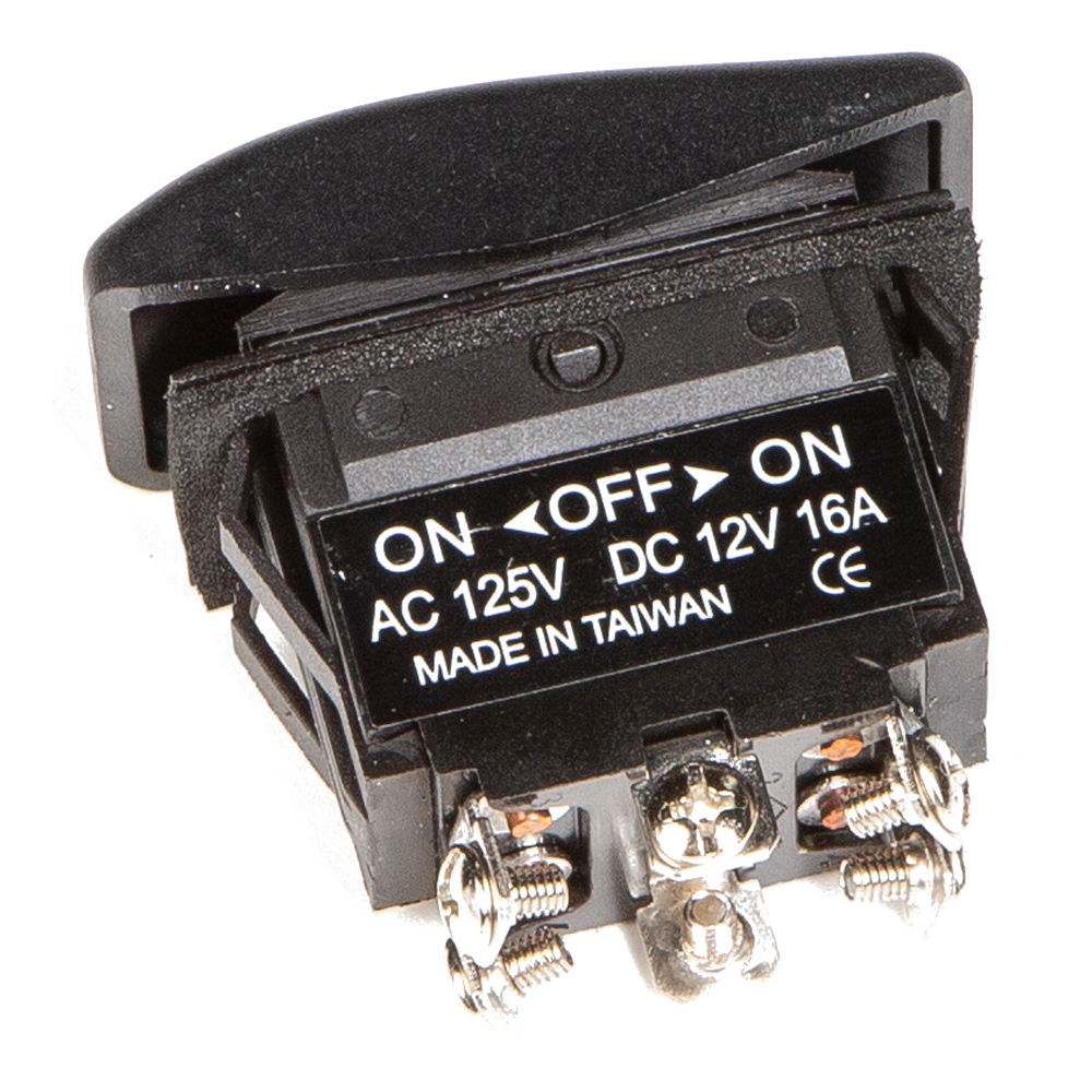 Переключатель трехпозиционный Skipper ON-OFF-ON 12В 16А, 6 контактов sk-sw30f18166p