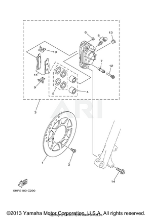 FRONT BRAKE CALIPER LES