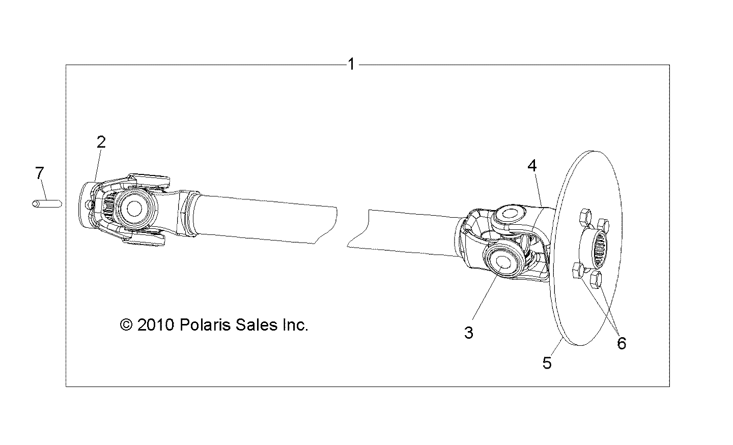 DRIVE TRAIN, FRONT PROP SHAFT - R20MAAE4G8/G9 (49LEVSHAFTPROP10SDW)