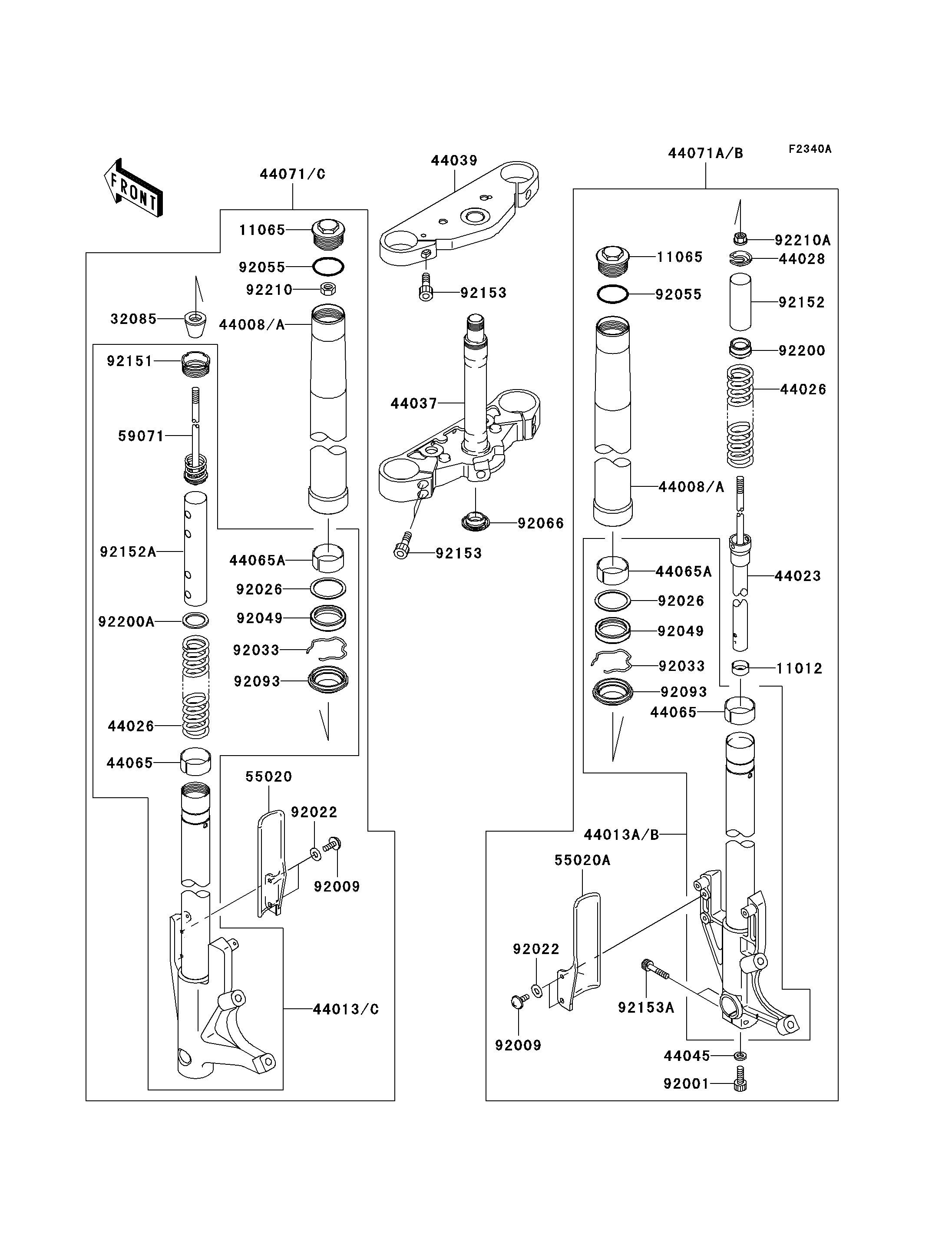 Front Fork(B7F/B7FA/B8A/B8FA)