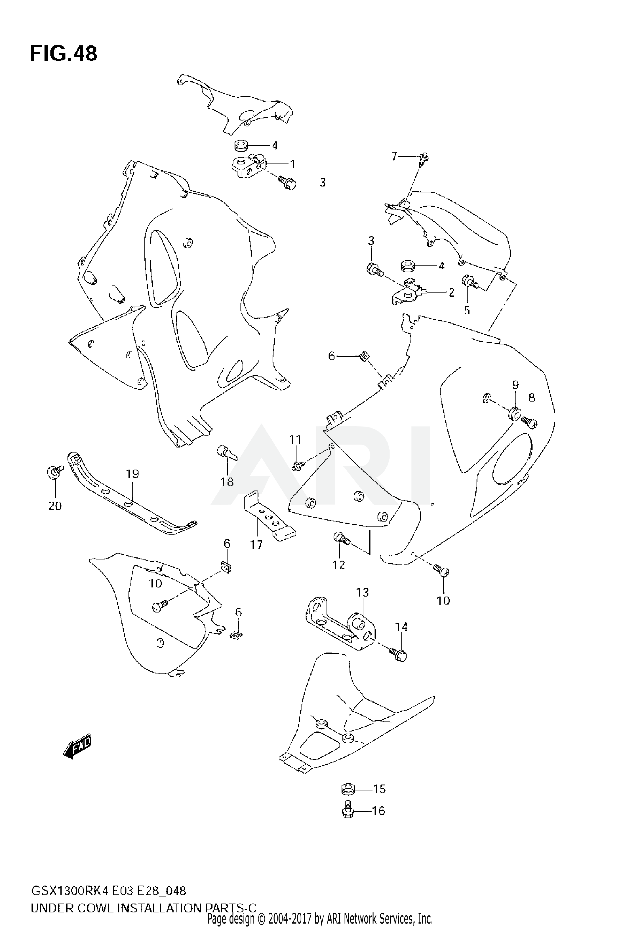 UNDER COWL INSTALLATION PARTS