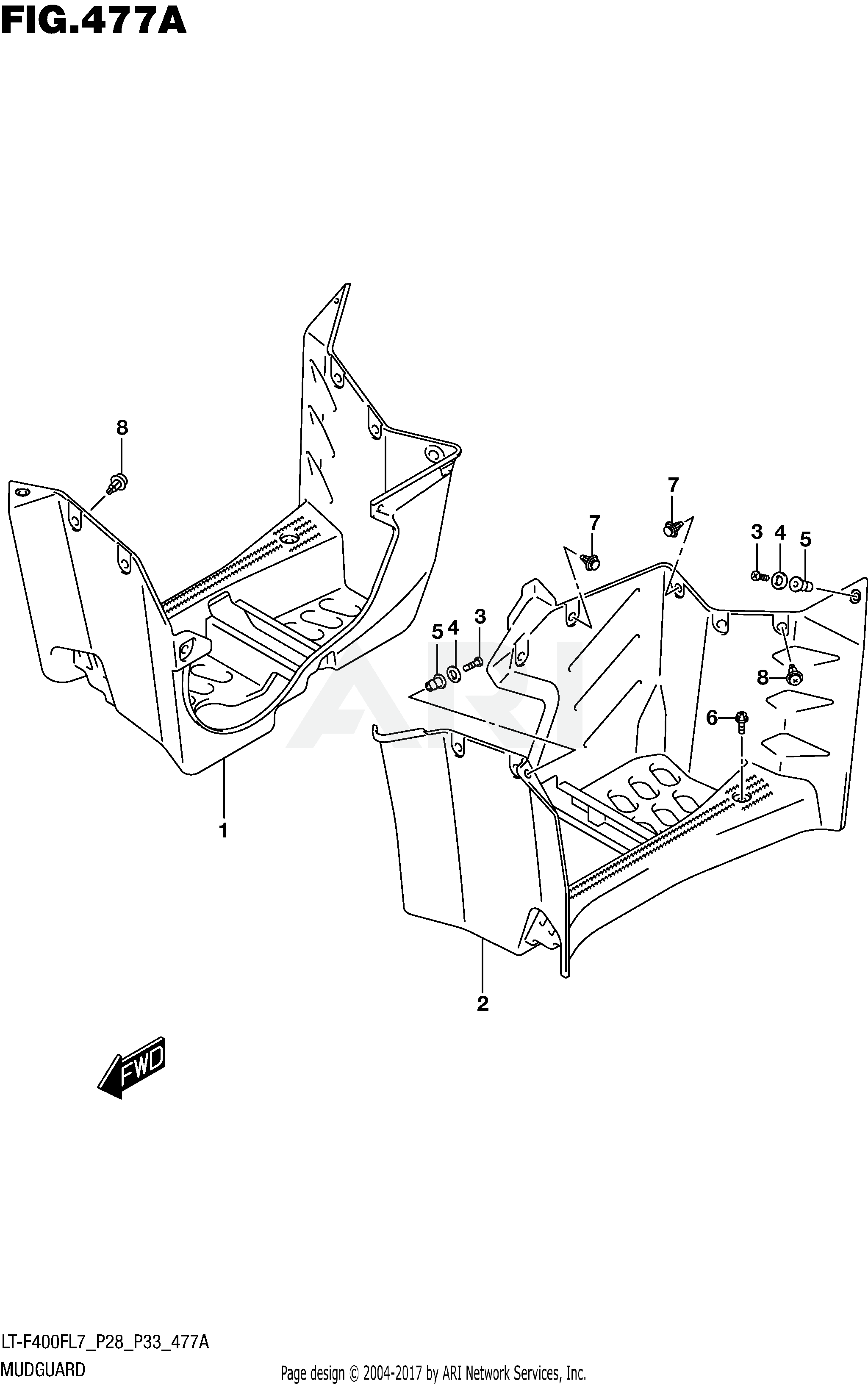 MUDGUARD (LT-F400FL7 P28)