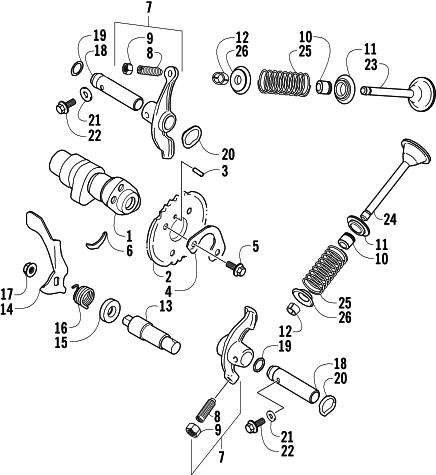 CAM SHAFT VALVE ASSEMBLY