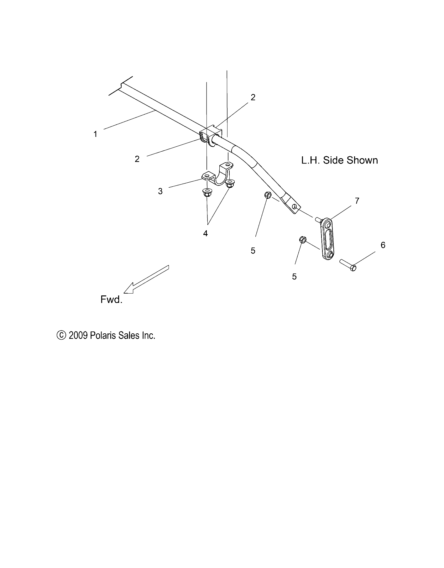 SUSPENSION, SWAY BAR - S12BF8GSA/GSL (49SNOWSWAYBAR10PR)