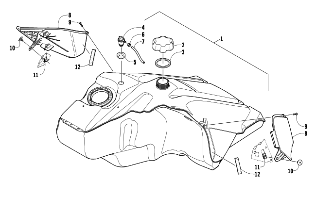 GAS TANK ASSEMBLY