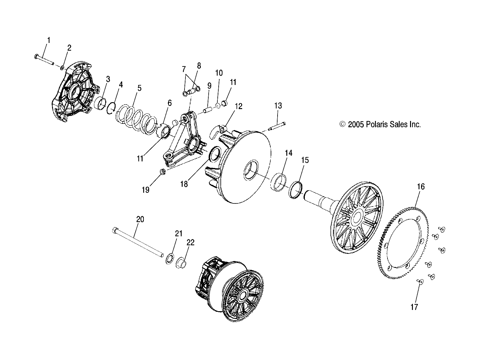 DRIVE CLUTCH - S07NT3AS/AE (4997299729B11)