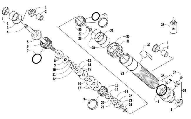 FRONT SUSPENSION SHOCK ABSORBER