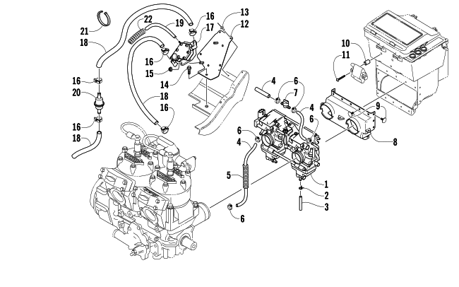 CARBURETOR AND FUEL PUMP ASSEMBLY