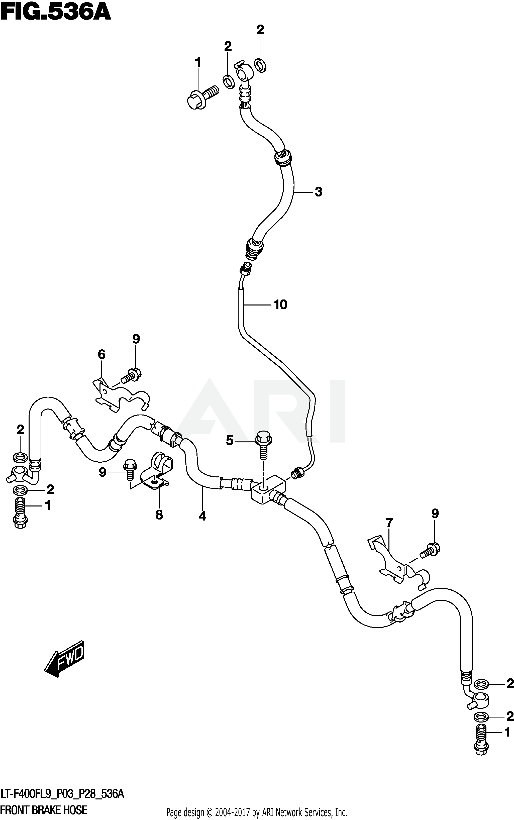 FRONT BRAKE HOSE