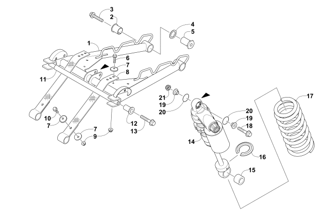 REAR SUSPENSION FRONT ARM ASSEMBLY