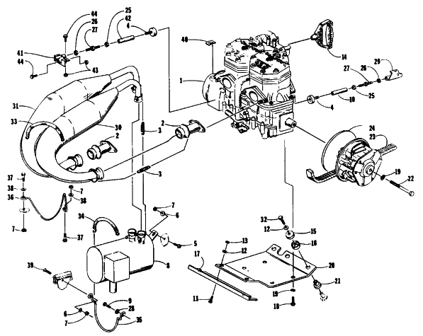 ENGINE AND RELATED PARTS