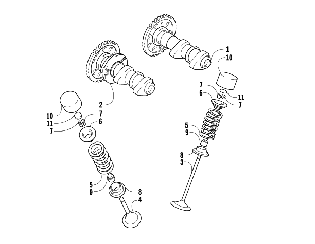 CAMSHAFT/VALVE ASSEMBLY