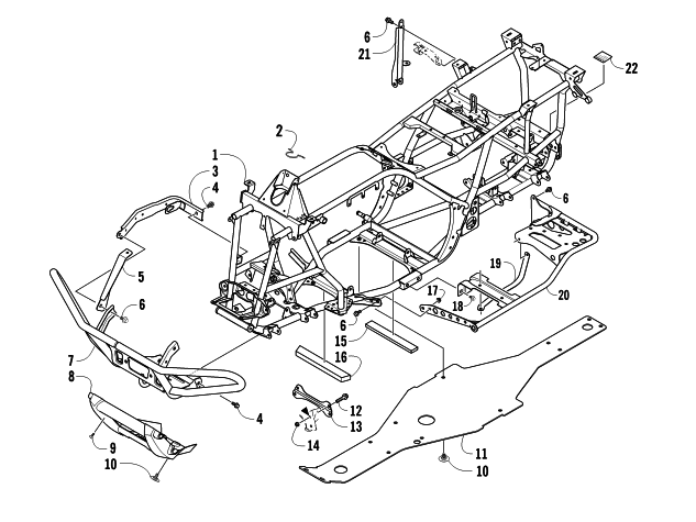 FRAME AND RELATED PARTS