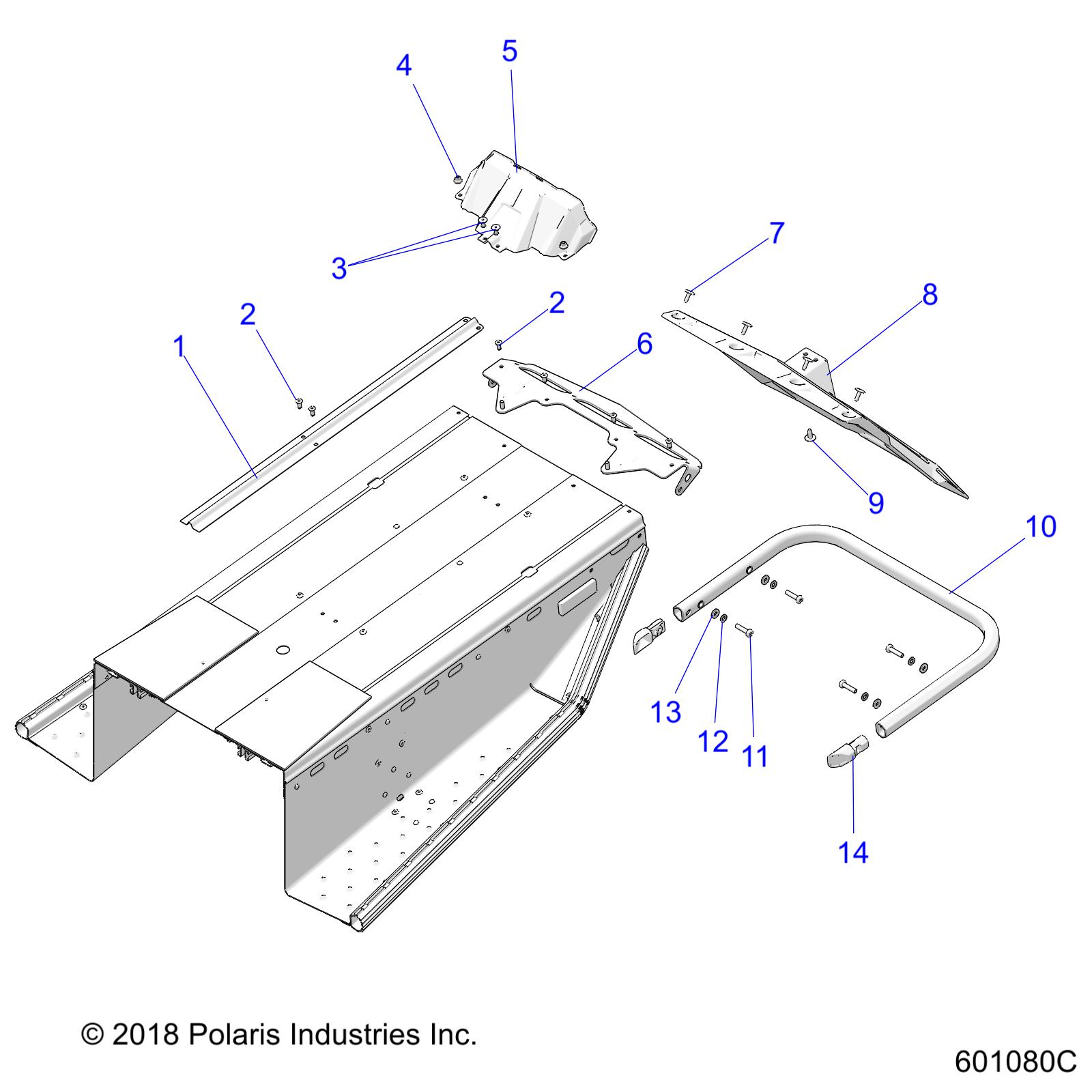 BODY, BUMPER, REAR, SNOWFLAP and TAILLIGHT COVER - S20CBA6GSL (601080C)