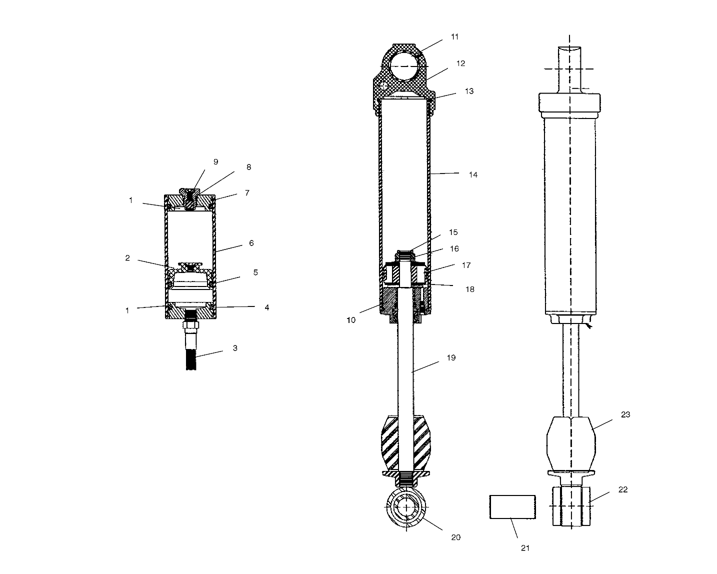 REAR SHOCK - S01ND6DS (4960636063B012)