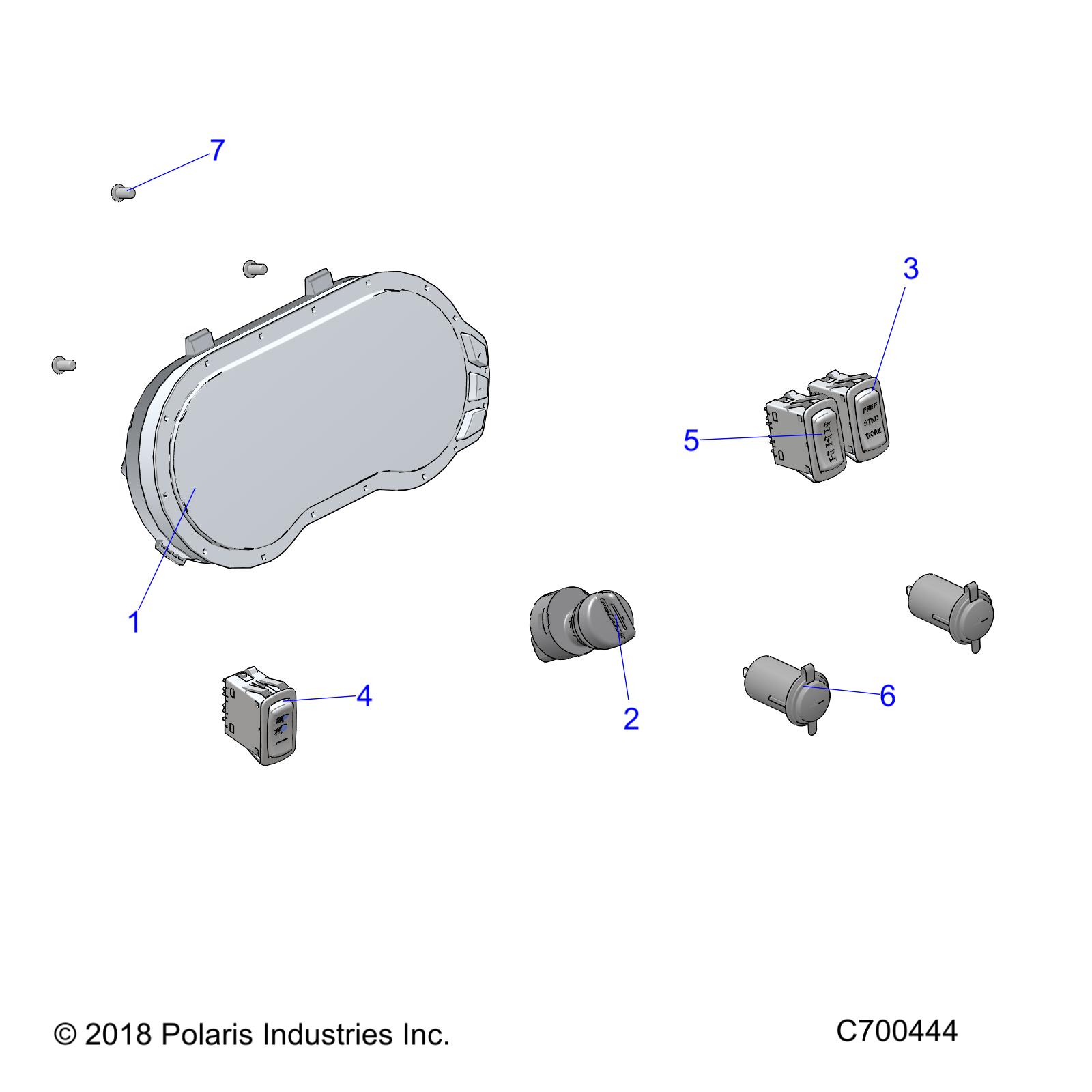 ELECTRICAL, DASH INSTUMENTS - R19RRB99A9 (C700444)