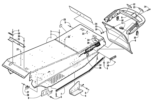 TUNNEL AND REAR BUMPER