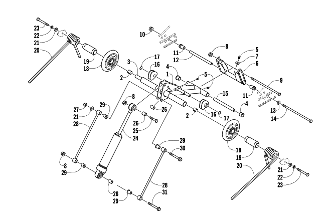 REAR SUSPENSION REAR ARM ASSEMBLY