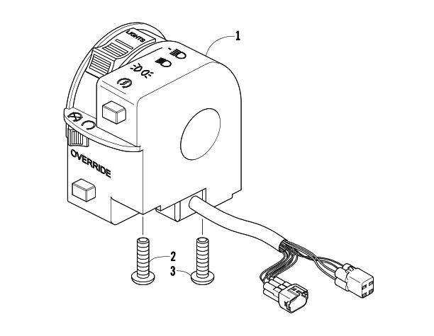 CONTROL SWITCH HOUSING ASSEMBLY