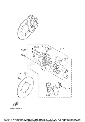 REAR BRAKE CALIPER