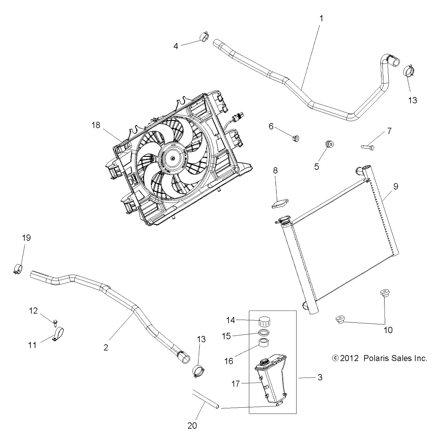 ENGINE, COOLING SYSTEM - A15SXE85FI (49ATVCOOL13SPXP850)