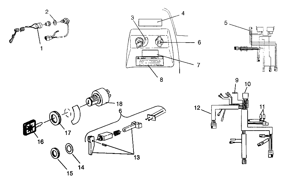 IGNITION and WIRE HARNESS TRAIL TOURING 0972262 and EUROPEAN TRAIL TOURING (4938313831B002)