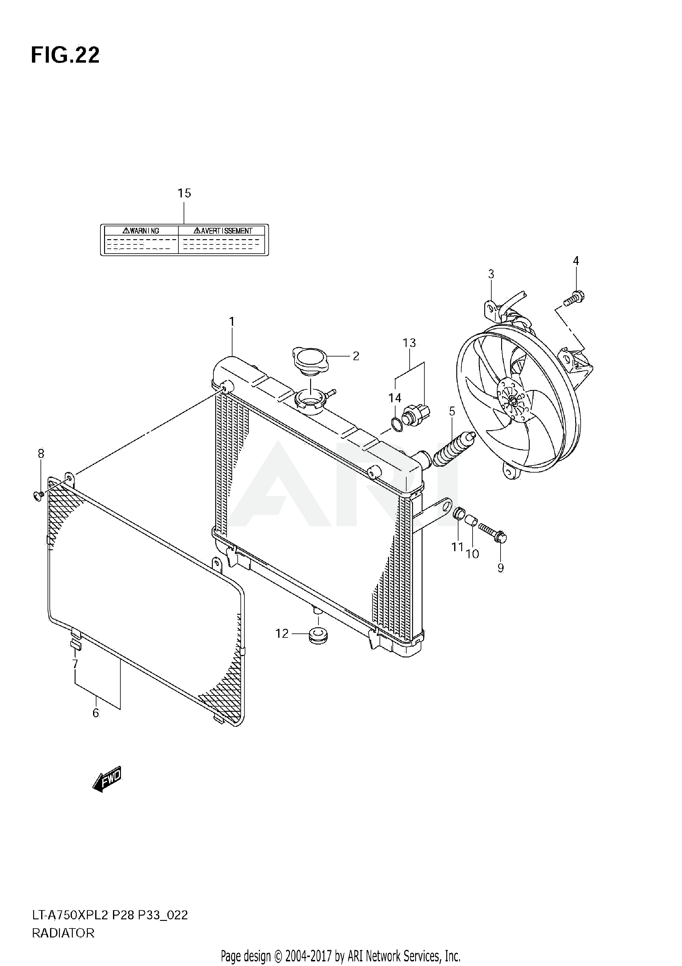 RADIATOR (LT-A750XPZL2 E28)