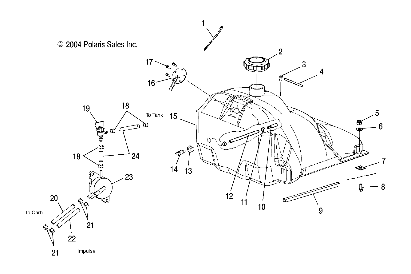 GAS TANK - S05ND4BS (4992649264A04)