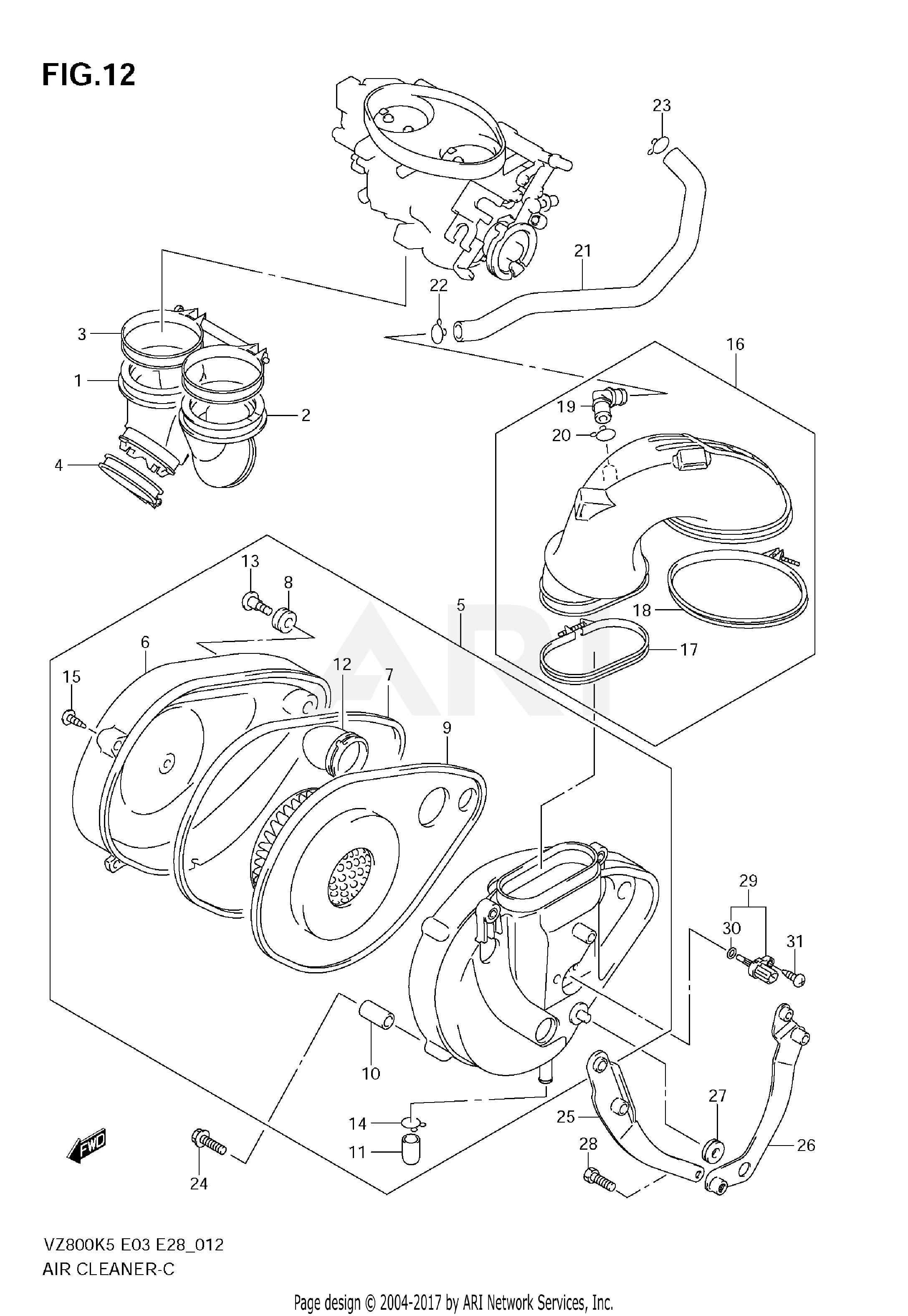 AIR CLEANER (MODEL K5/K6/K7/K8)