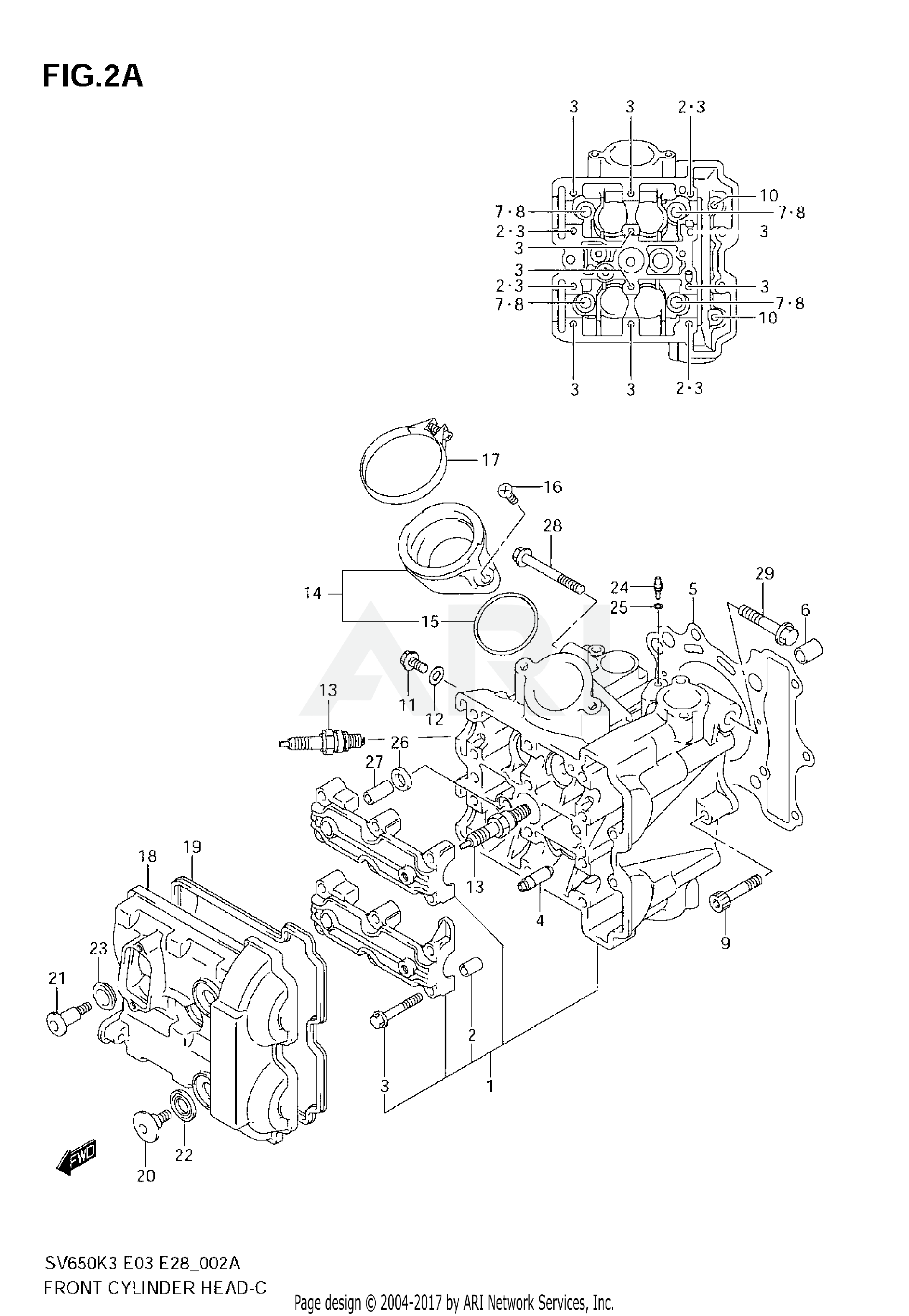 FRONT CYLINDER HEAD (MODEL K7)