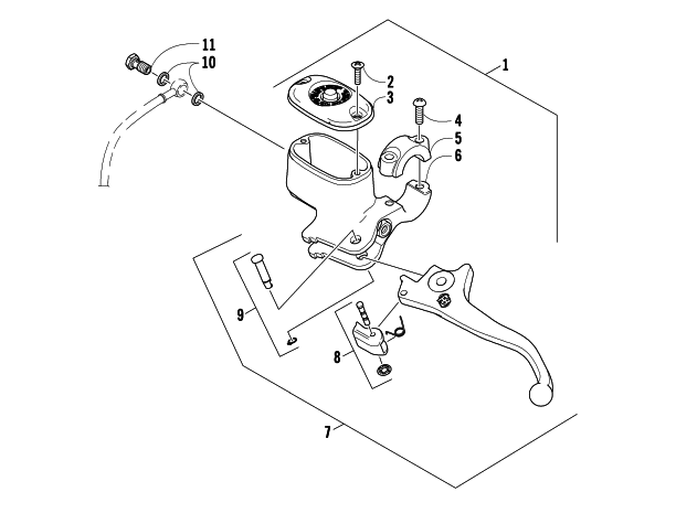 HYDRAULIC HAND BRAKE ASSEMBLY