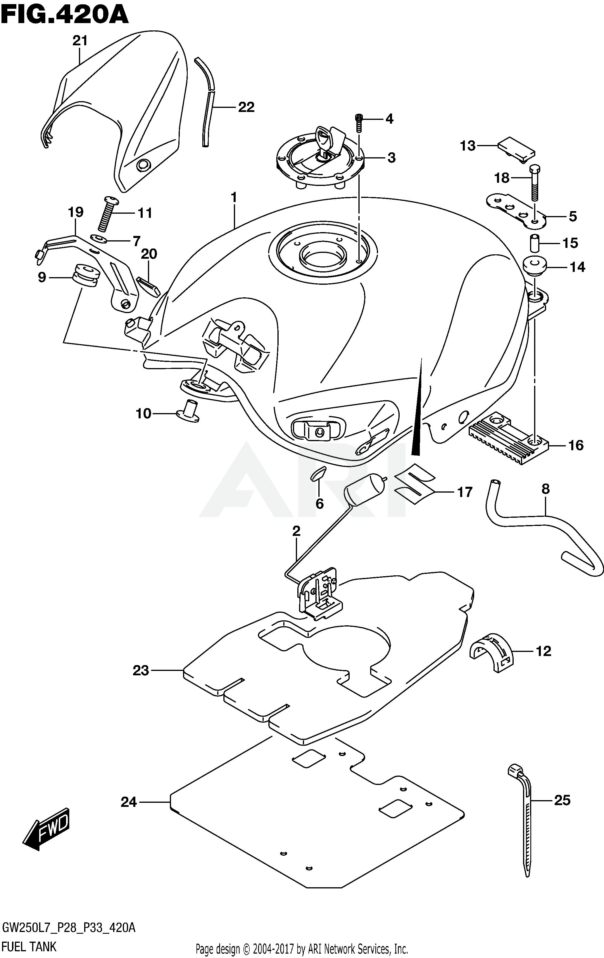 FUEL TANK (GW250L7 P28)