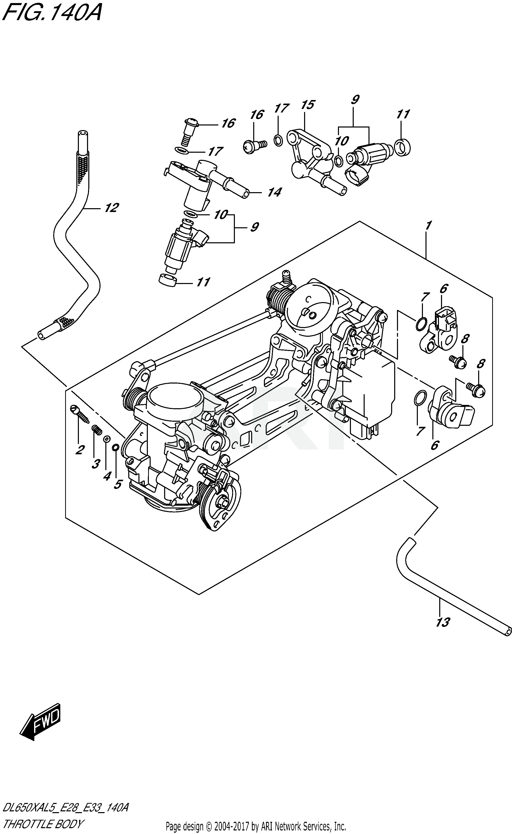 THROTTLE BODY (DL650XAL5 E28)