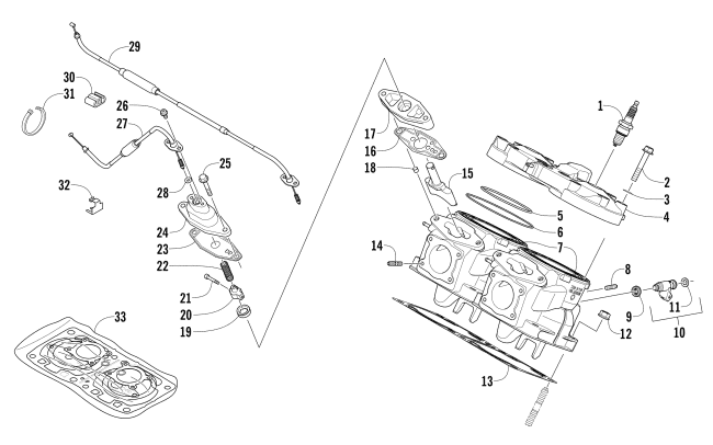 CYLINDER AND HEAD ASSEMBLY