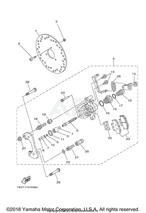 REAR BRAKE CALIPER 2