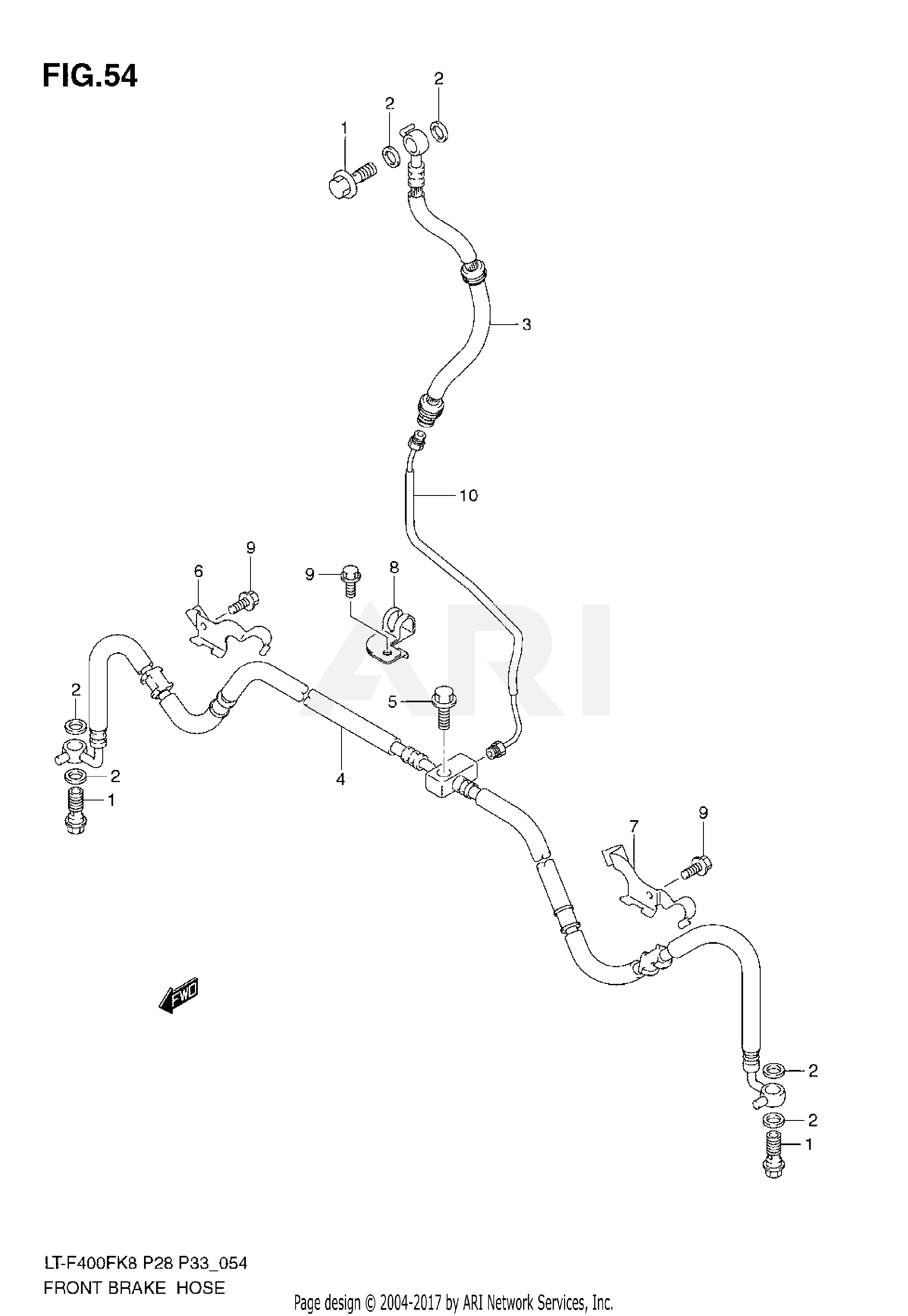 FRONT BRAKE HOSE