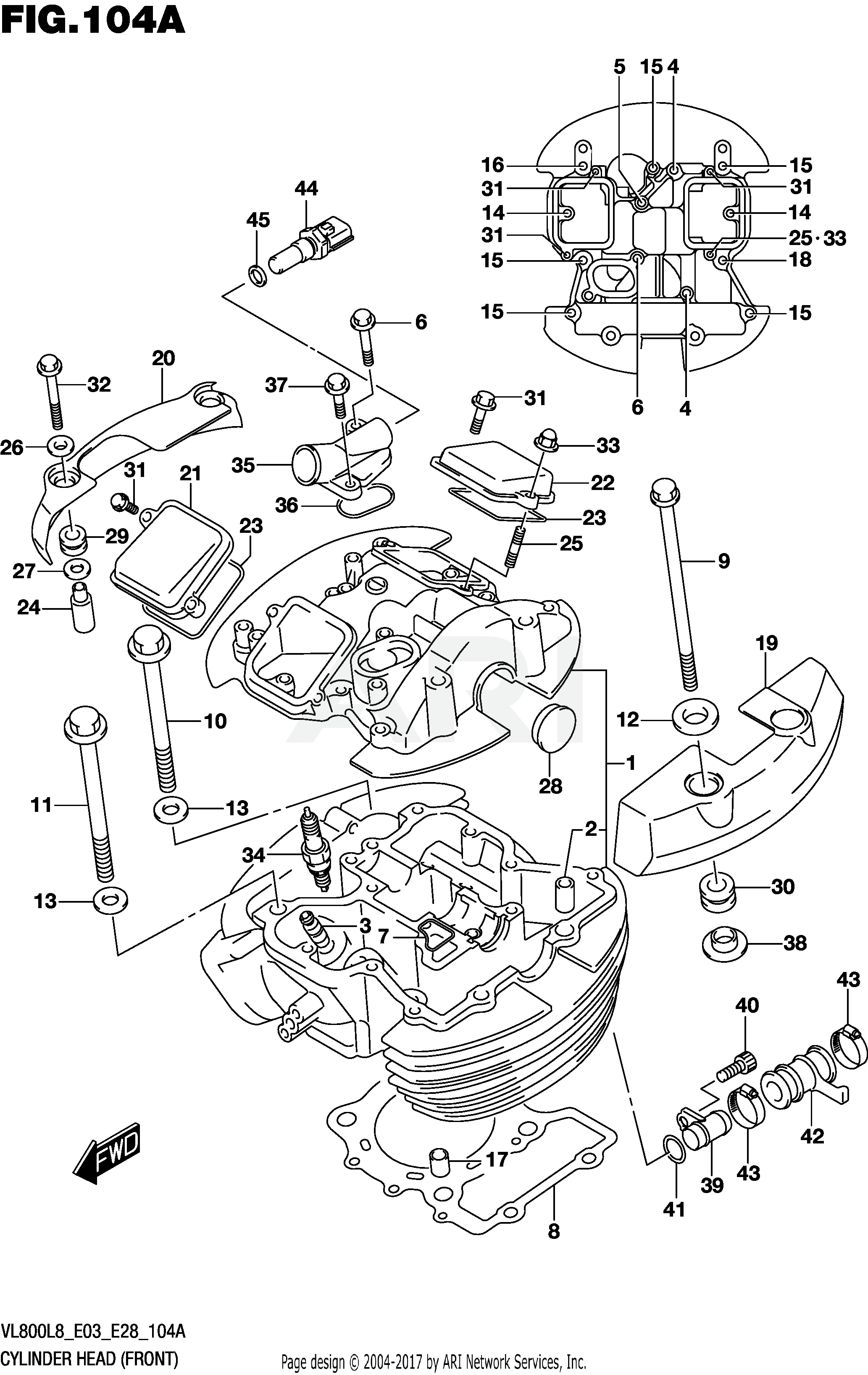 CYLINDER HEAD (FRONT) (VL800L8 E03)