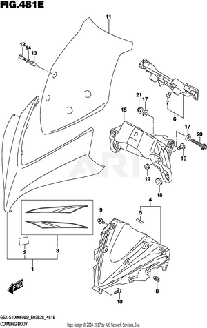 COWLING BODY (GSX-S1000FYAL9 E28)