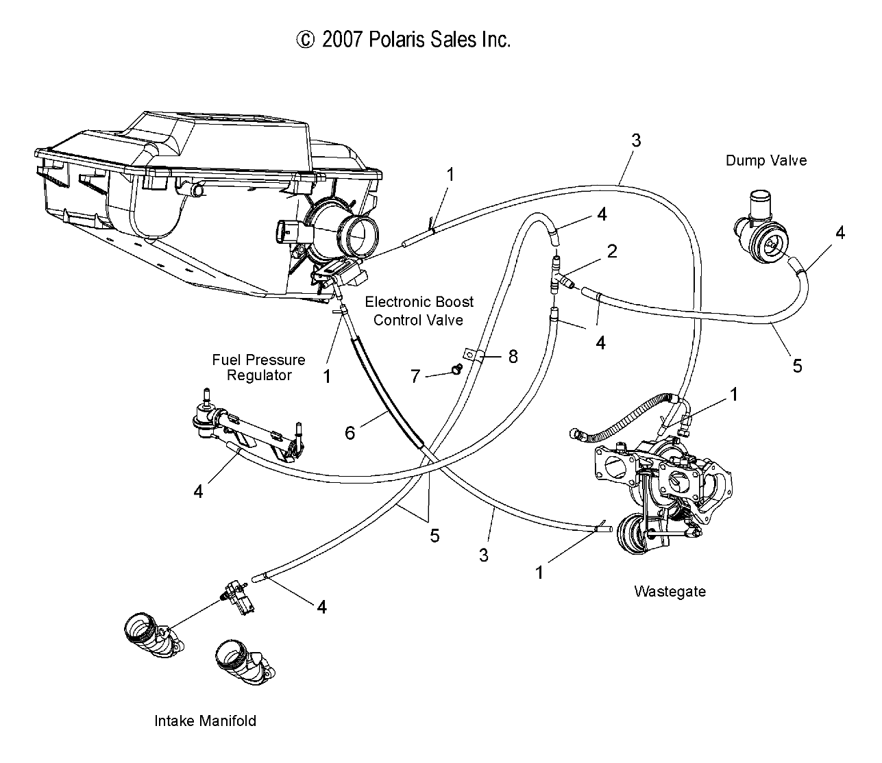 ENGINE, REFERENCE HOSES - S09PP7FS/FE (49SNOWHOSES08IQTRBO)