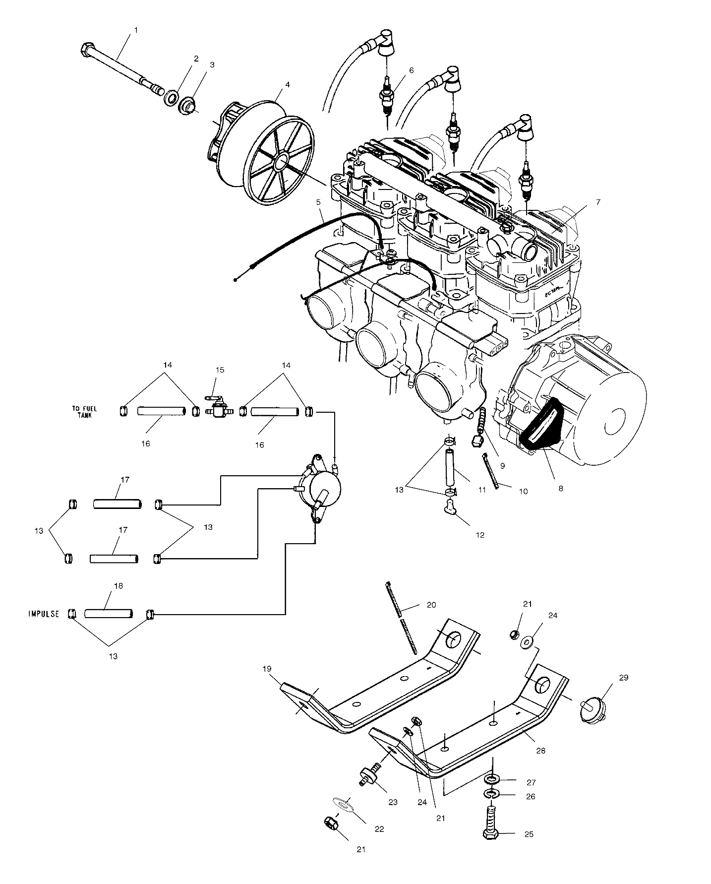 ENGINE MOUNTING - S00SB8AS (4954015401c005)