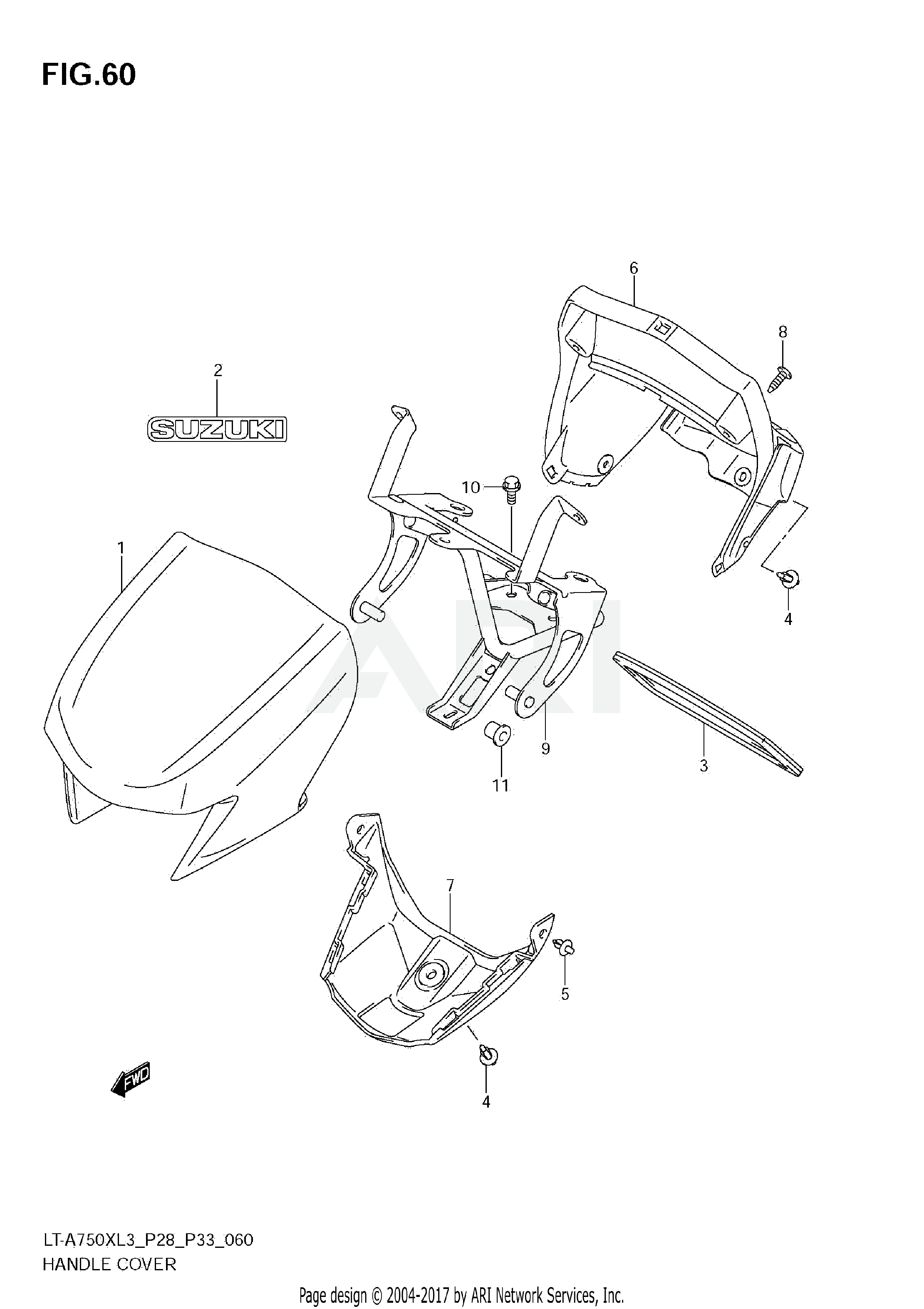 HANDLE COVER (LT-A750XL3 E28)