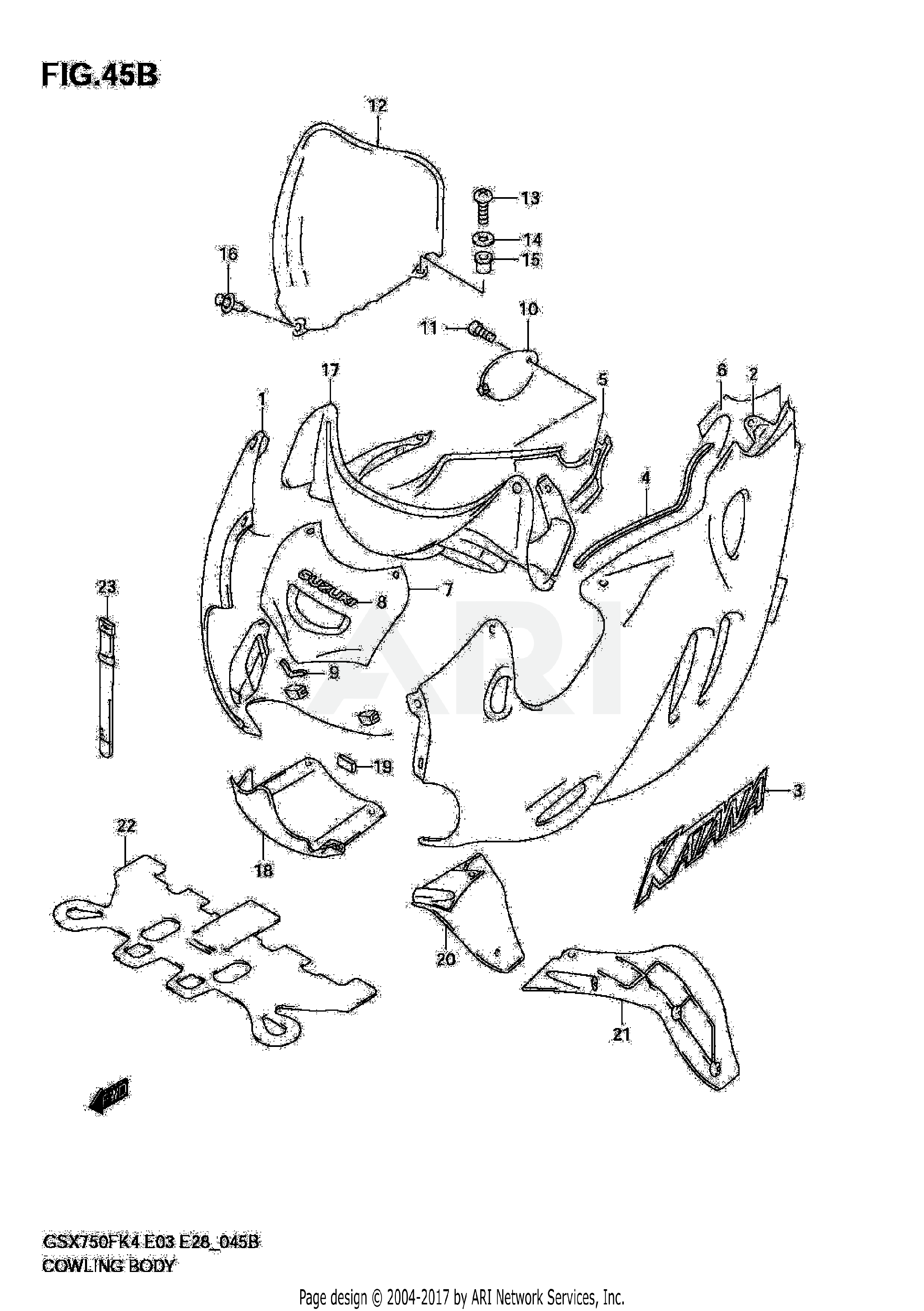 COWLING BODY (MODEL K6)